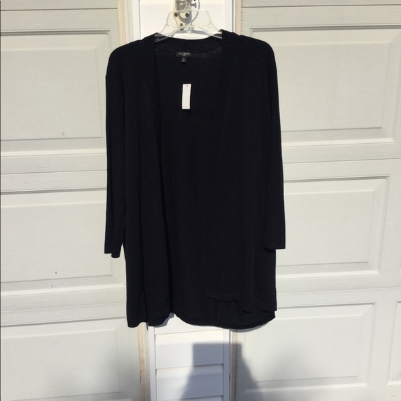 NWT Talbots Navy Blue Fly-Away Cardigan Sweater - Picture 3 of 5